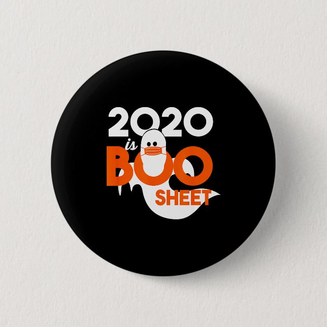 2020 är boo blad spök halloween  knapp (Framsida)