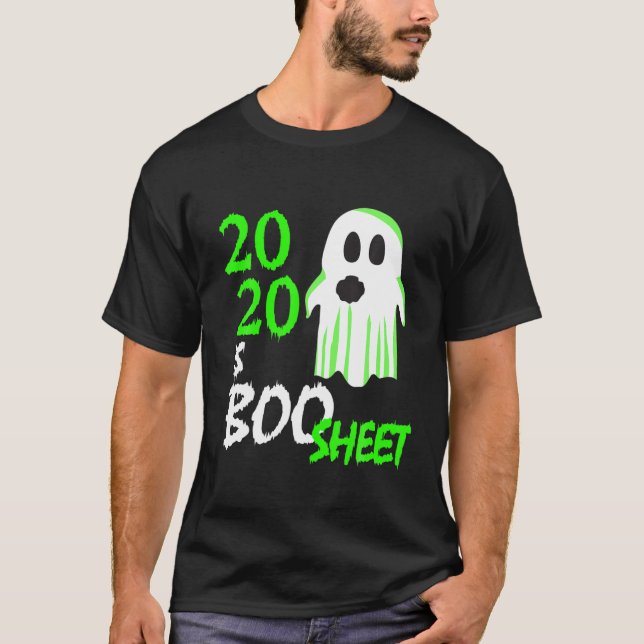 2020 är Boo Lakan Costume För manar - Ghost Hallow T Shirt (Framsida)