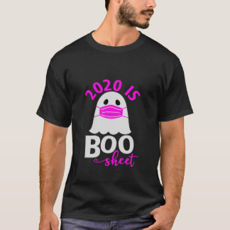 2020 är Boo Lakan Funny Halloween Ghost Mask T Shirt