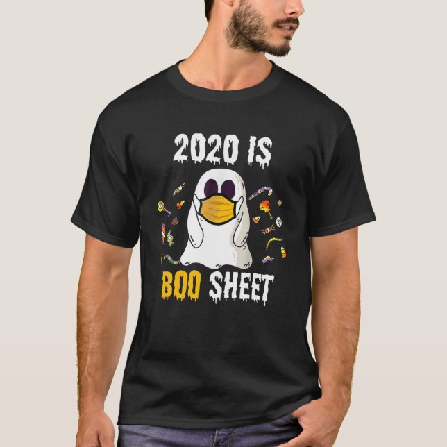 2020 är Boo Lakan Ghost och Candy Funny Halloween T Shirt (Framsida)