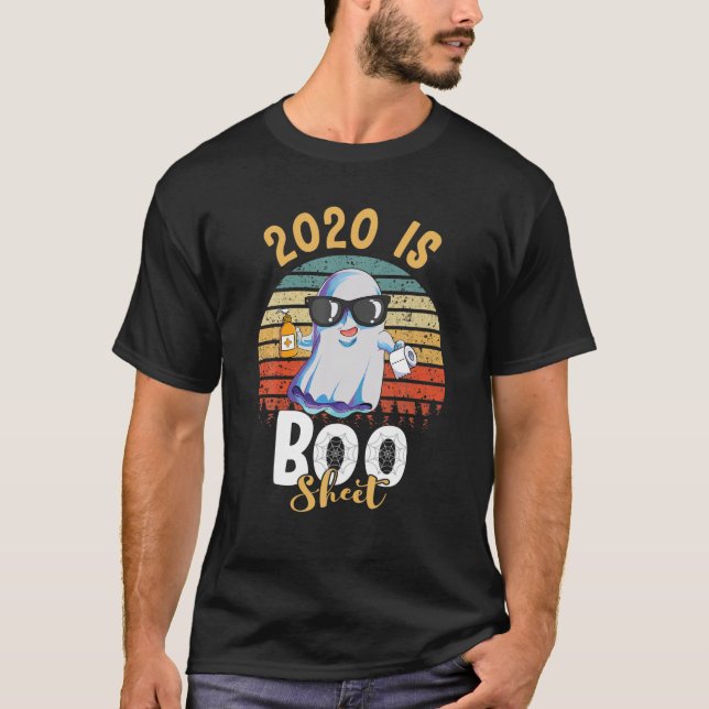 2020 är Boo Lakan Ghost Wearing Sunglass Halldue T Shirt (Framsida)