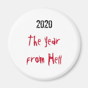 2020-år från helvetet Magnet