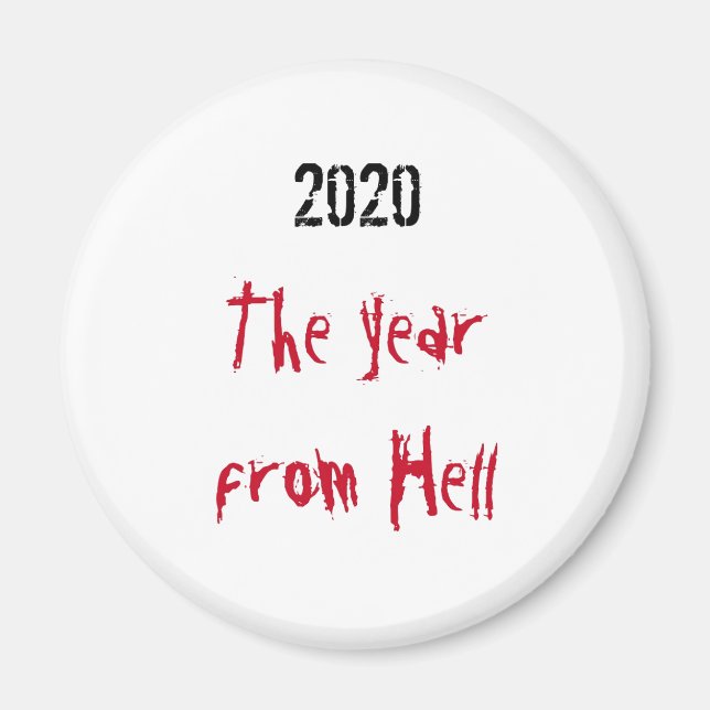 2020-år från helvetet Magnet (Framsidan)