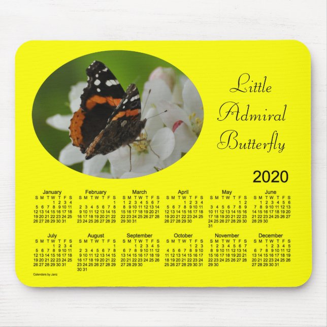 2020 års fjärilskalender av Janz Musmatta (Framsidan)