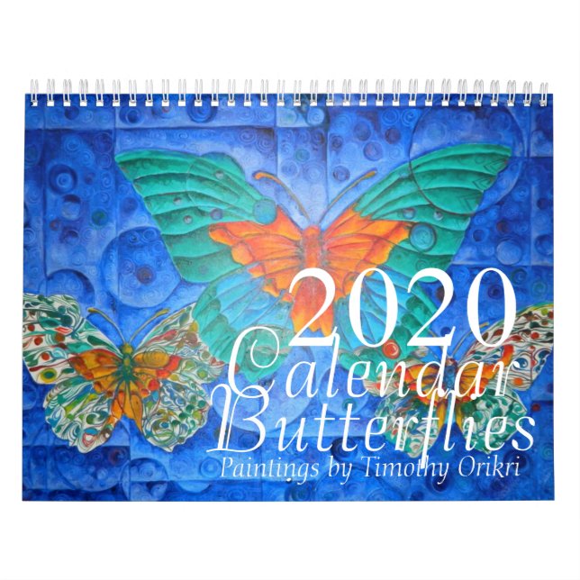 2020 års fjärilskalender kalender (Omslag)