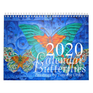 2020 års fjärilskalender kalender