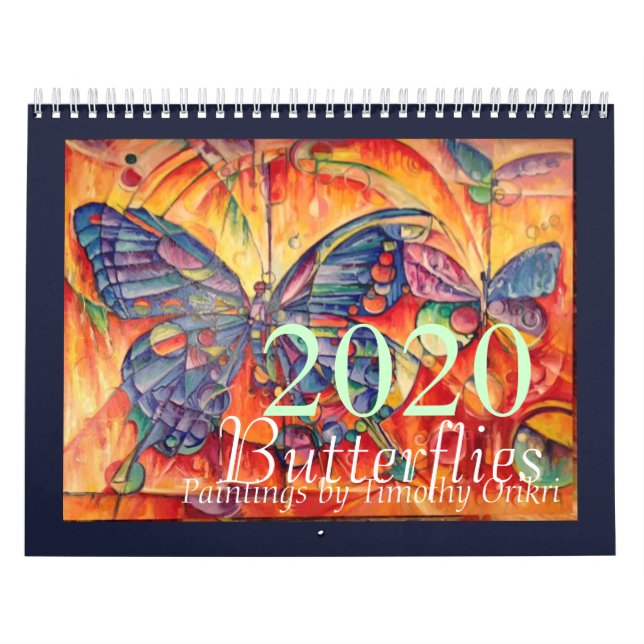 2020 års fjärilskalender kalender (Omslag)