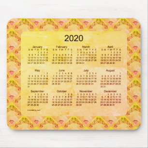 2020 års kalender av Janz Art nouveau Foil Musmatta