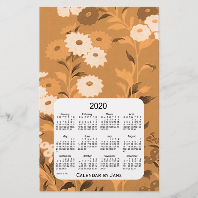 2020 års kalender för högrens Orange från Janz Brevpapper (Framsida)
