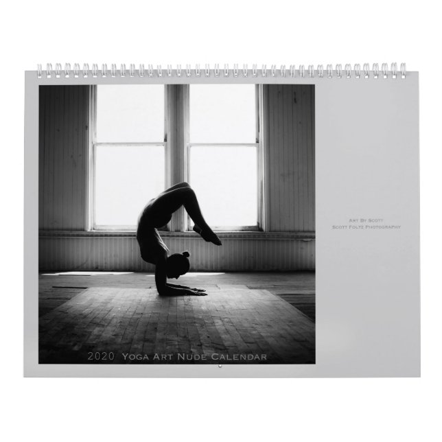 2020 års kalender för Yoga Art Nude (Omslag)