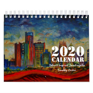 2020 års kalender (målningar inspirerade av Detroi