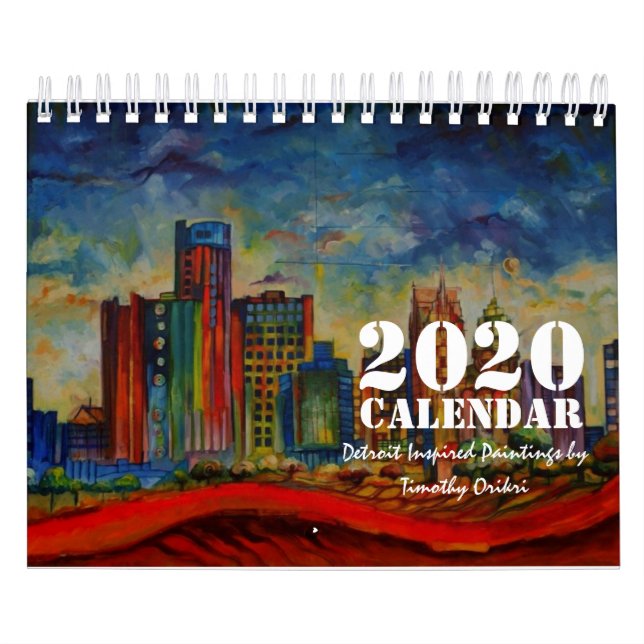 2020 års kalender (målningar inspirerade av Detroi (Omslag)