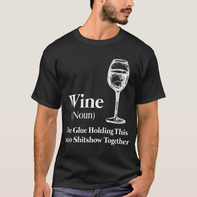 2020 års schysfshow i vin (Noun) T Shirt (Framsida)