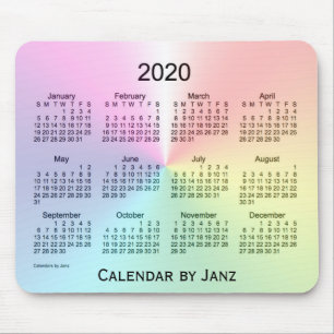 2020 års Shimmer-kalender av Janz Mouse Pad Musmatta