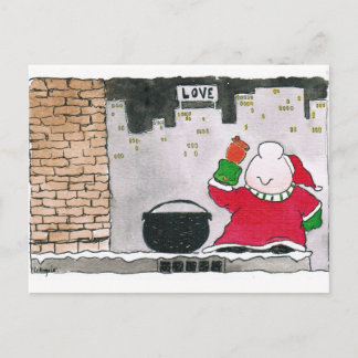 2020 års ziggy-julkort vykort