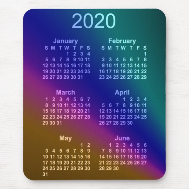 2020 Aurora 6 Månadskalender av Janz Musmatta (Framsidan)