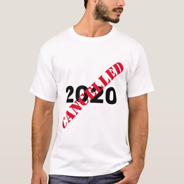 2020 Avbrutet Covid T Shirt (Framsida)