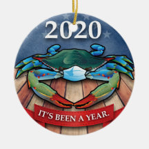 2020 Blåkrabba med Ansikte mask