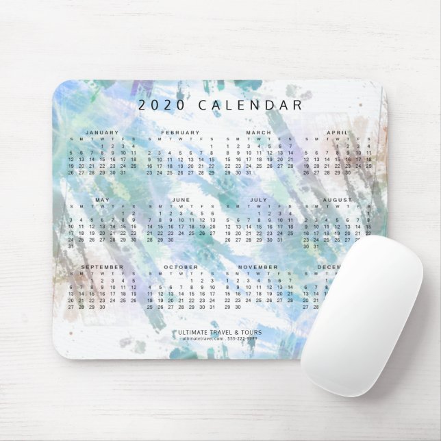 2020 Calendar Modern Abstrakt Company Musmatta (Med mus)