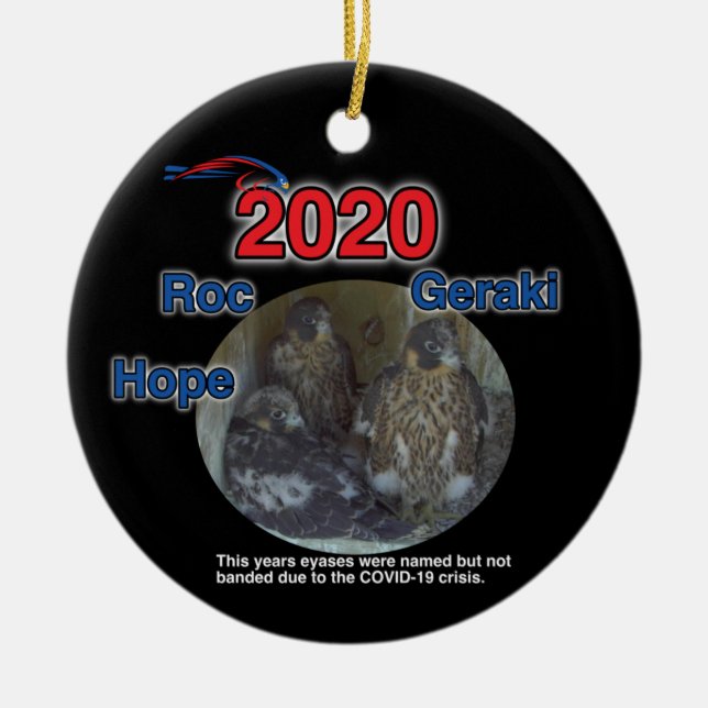 2020 Ceramic Circle Ornament - Roc, Geraki, Hope (Framsidan)