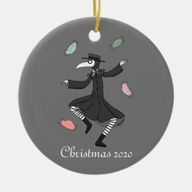 2020 Christmas ornament Plague Doctor with masks (Framsidan)