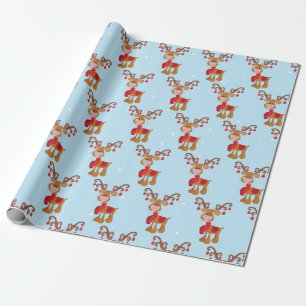 2020 Covid Rudolph Reindeer Jul Ansikte Mask Presentpapper