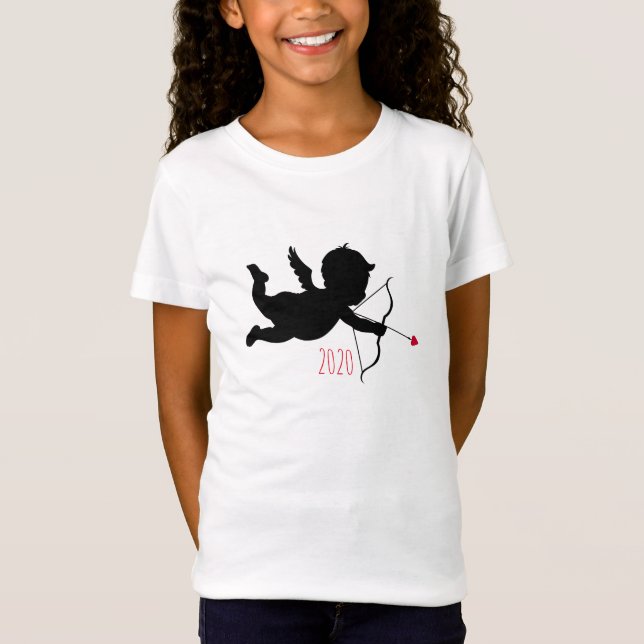 2020 Cupid Valentindagen T Shirt (Framsida)