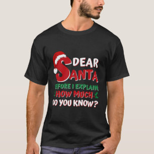 2020 Den underbara julfesten Kids Vuxnor Santa I C T Shirt
