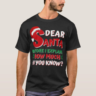 2020 Den underbara julfesten Kids Vuxnor Santa I C T Shirt