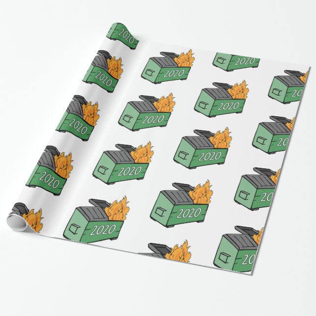 2020 Dumpster Fire Presentpapper (Utrullad)