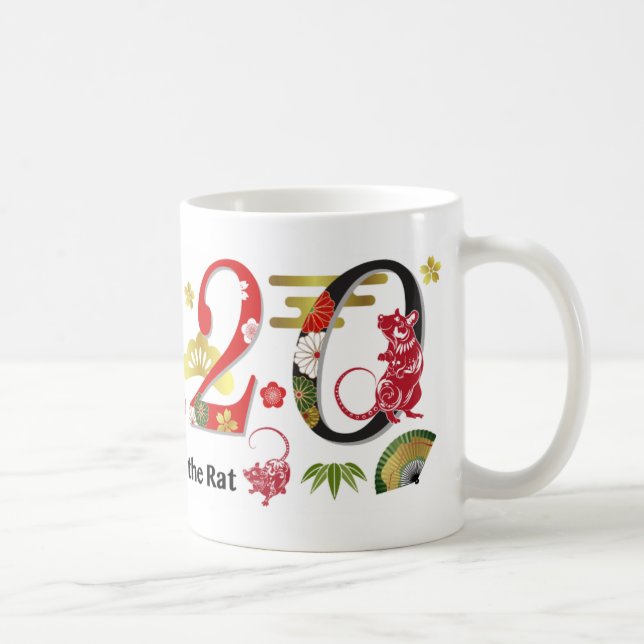 2020 Europeiska året för Råtta Kaffemugg (Höger)