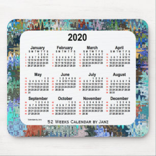 2020 galna täcke 52 veckor kalender vid Janz Musmatta