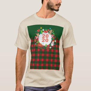 2020 Gott nytt år! Skottland Mönster T Shirt