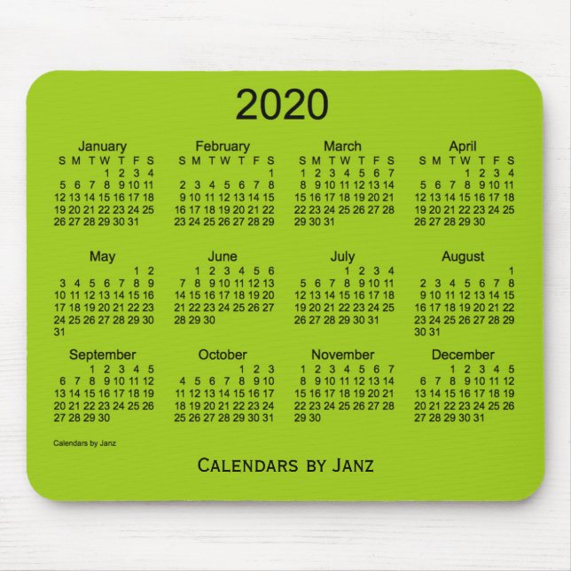 2020-Gultens Grönt av Janz Mouse Pad Musmatta (Framsidan)
