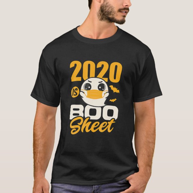 2020 Halloween är Boo Lakan Ghost T Shirt (Framsida)