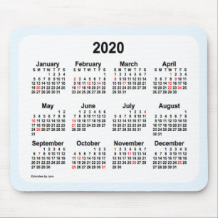 2020-Helgdag av Janz Alice Blue Mouse Pad Musmatta