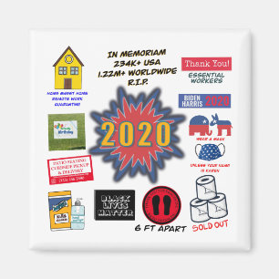 2020 i Memoriam Karantänsk jul Magnet