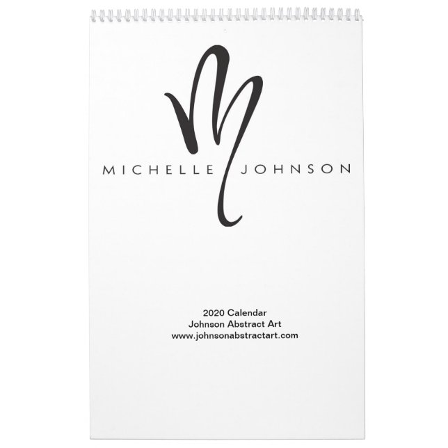 2020 Johnson Abstrakt Art Calendar Kalender (Omslag)
