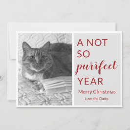 2020 jul inte så perfekt år rolig katt/husdjurs- julkort