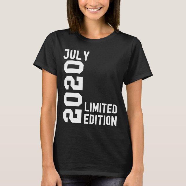2020 juli Grattis på födelsedagen Party T Shirt (Framsida)