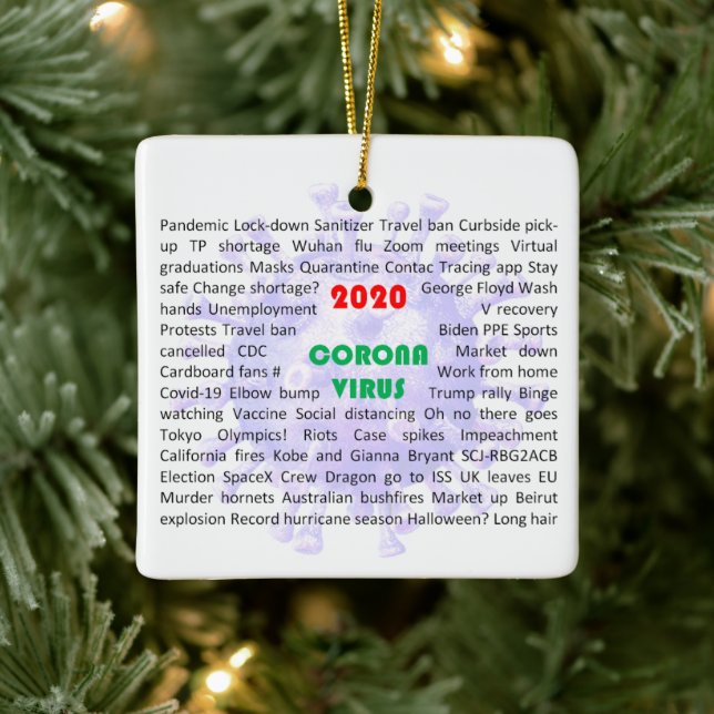 2020 Juli Ornament för Corona Virus (Träd)