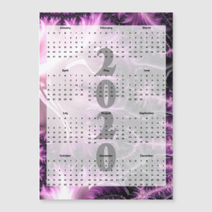 2020-kalender Abstrakt Fractal Magnetic