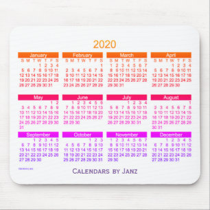 2020 Kalender av Janz Ipanema Bold Musmatta
