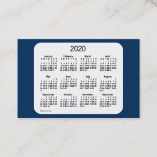 2020 Kalender av Janz Polisbox Blue Euro Visitkort