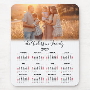 2020 Kalender Ditt Foto Familjenamn Musmatta
