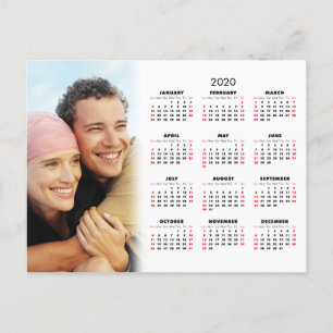 2020 Kalender Ditt Foto Helg Vykort