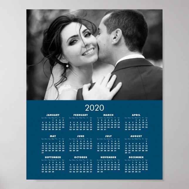 2020-kalender - ditt foto poster (Framsidan)