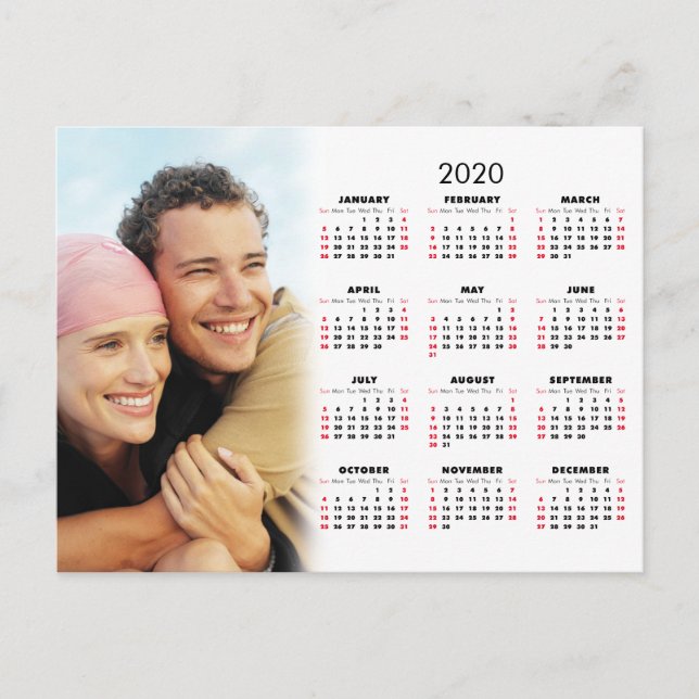 2020 Kalender Ditt Foto Vykort (Framsida)
