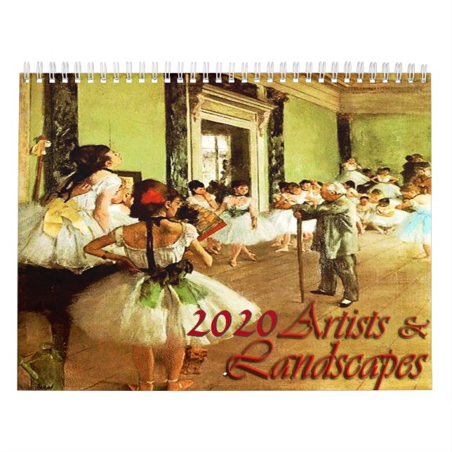 2020 Kalender för konstnärer och landskap (Omslag)