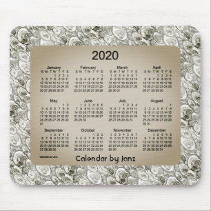 2020 Kalender från Janz Foggy Bubbles Musmatta